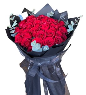 Antalya çiçekçi, kırmızı gül buketi, ithal kırmızı gül,